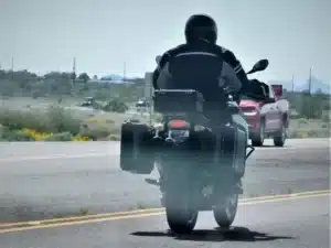 man riding motorcycle