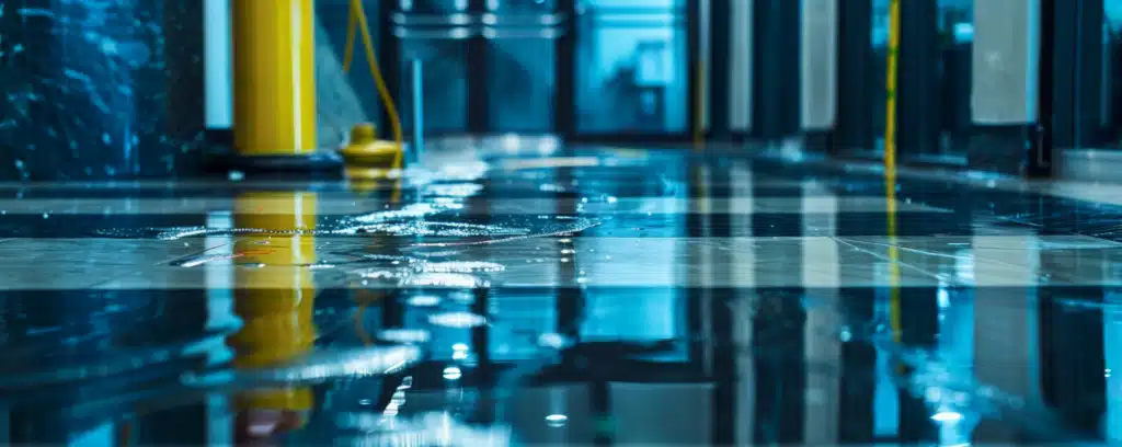 A wet floor in Florida Store