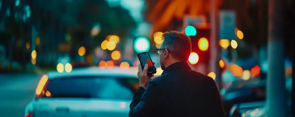 A man calling on a phone
