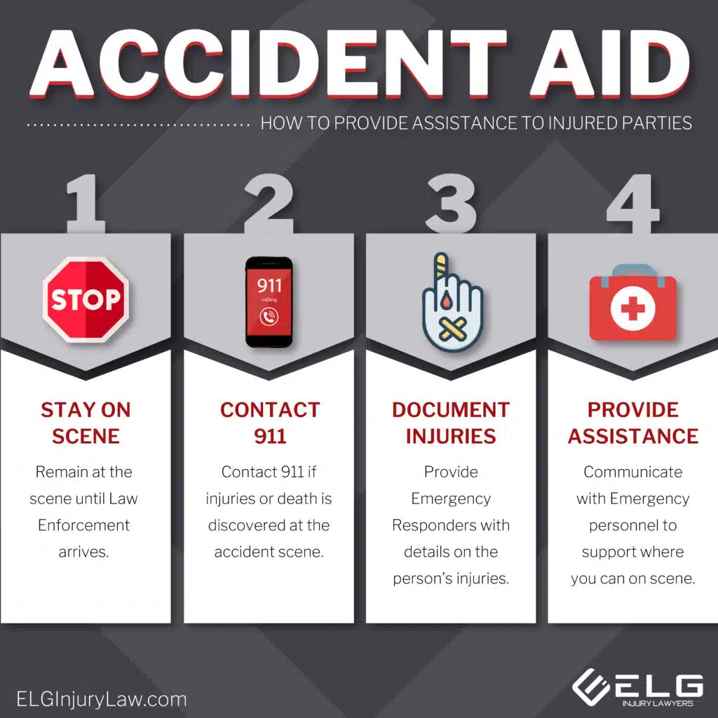 Providing Aid at a car accident. 