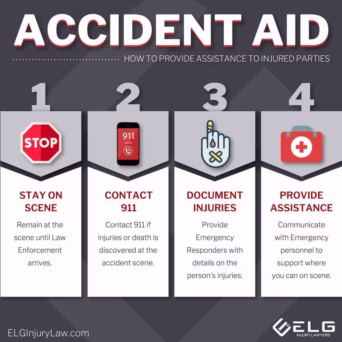 Providing Aid at a car accident.
