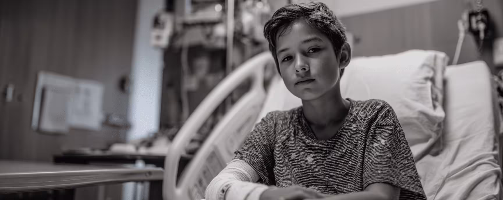 A child in the ER after a car accident in Oregon