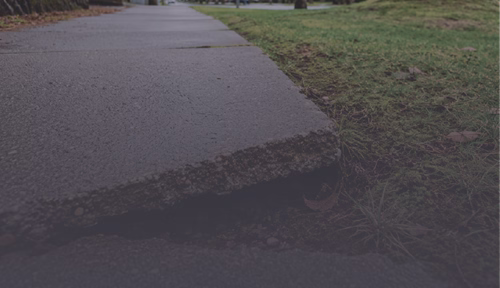 Broken Road Near the Property