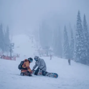 A snowboard accident in Oregon
